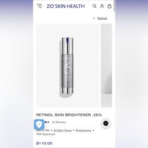 ZO Skin Health Retino Skin Brightener .25%